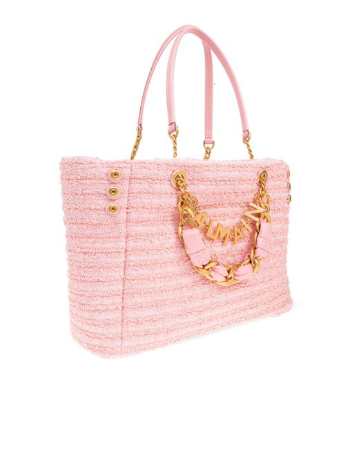 Balmain Pink 'Shopper' Bag