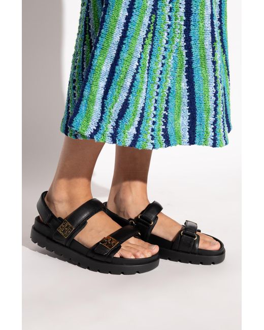 Tory Burch Black 'Mellow Sport' Sandals