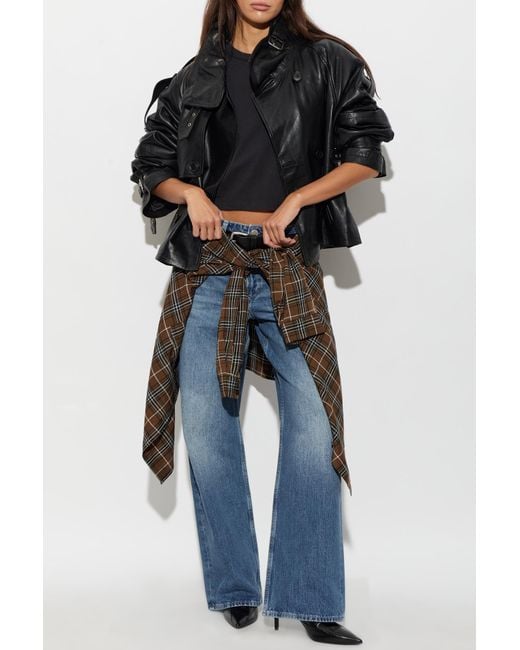 Rag & Bone Blue Straight-Leg Jeans