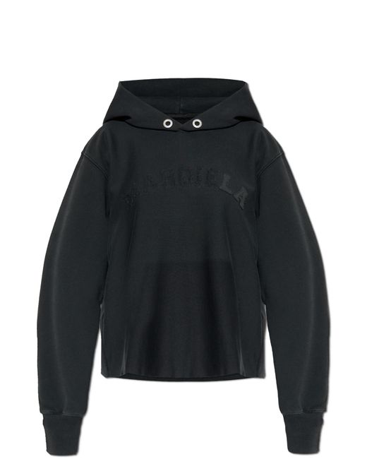 Maison Margiela Black Sweatshirt With Logo