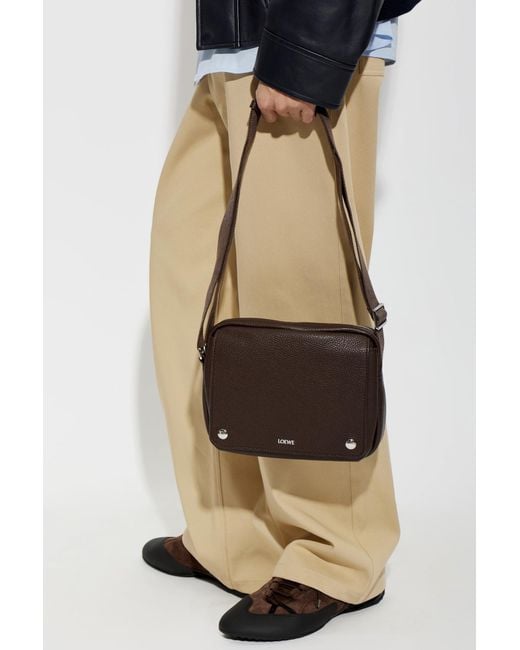 Loewe Black "Pebble Medium" Shoulder Bag for men