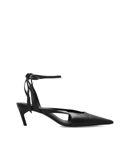 The Attico White 'Diane' Leather Shoes
