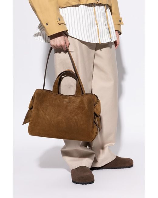 Acne Brown Suede Shopper Bag