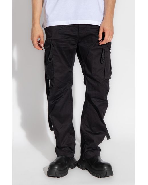 DSquared² Black Cargo Trousers for men