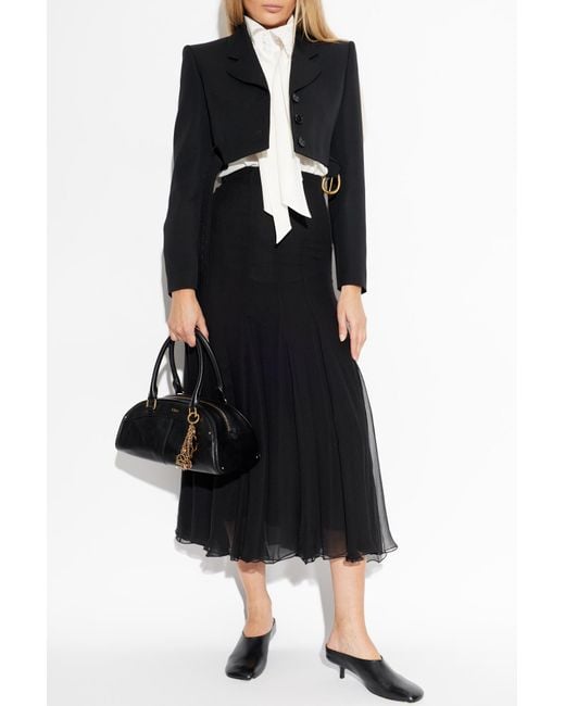 Chloé Black Short Wool Blazer