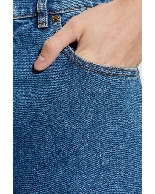 Balmain Blue Jeans With Slightly Tapered Legs for men