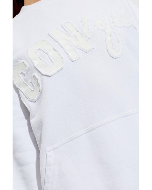 DSquared² White Sweatshirt With Patch