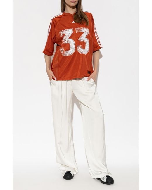 Adidas Originals Red T-Shirt With Print