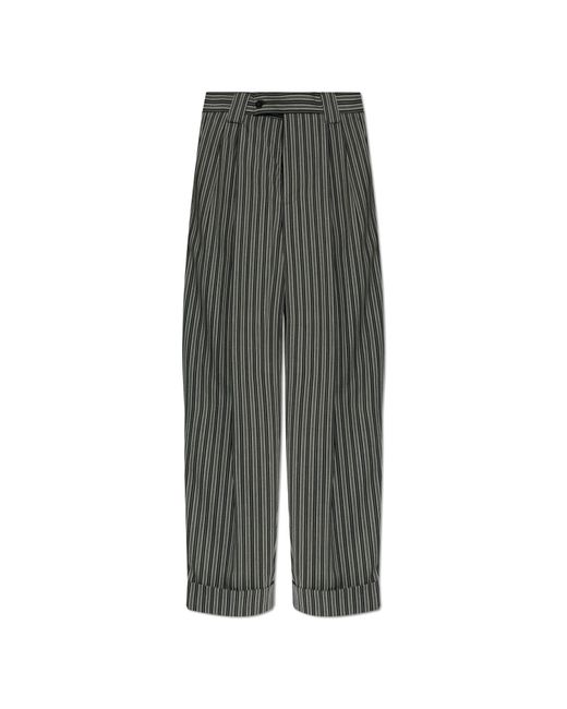 Versace Blue Striped Pattern Trousers for men