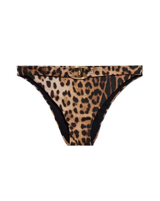 Moschino Brown Bottom Of Swimsuit