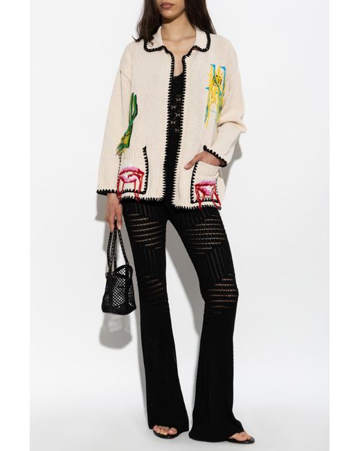 Akep White Cardigan With Pockets