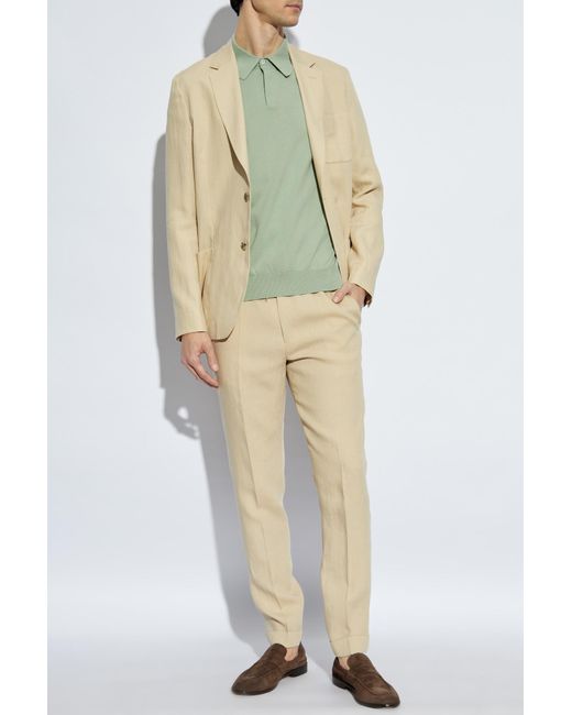 Paul Smith Green Cotton Polo for men