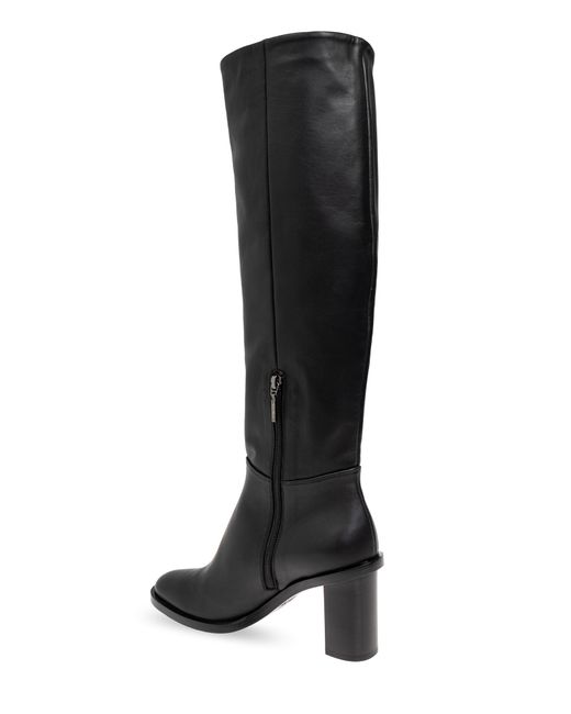 Max Mara Black Leather Boots