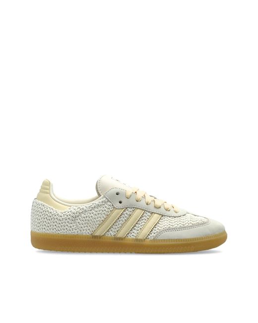 Adidas Originals White 'Samba Og' Sports Shoes