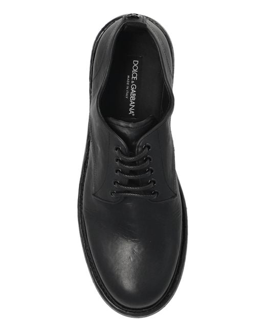Dolce & Gabbana Black 'Derby' Type Shoes for men