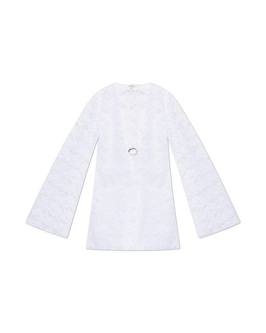 Oseree White Lace Dress