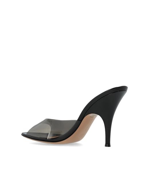 Gianvito Rossi Black Heeled Mules "Sofia"