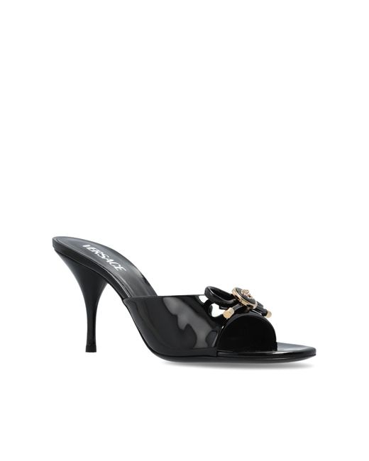 Versace Natural Heeled Mules