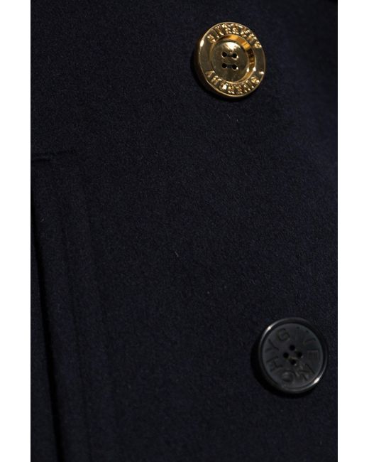 Givenchy Blue Wool Coat for men