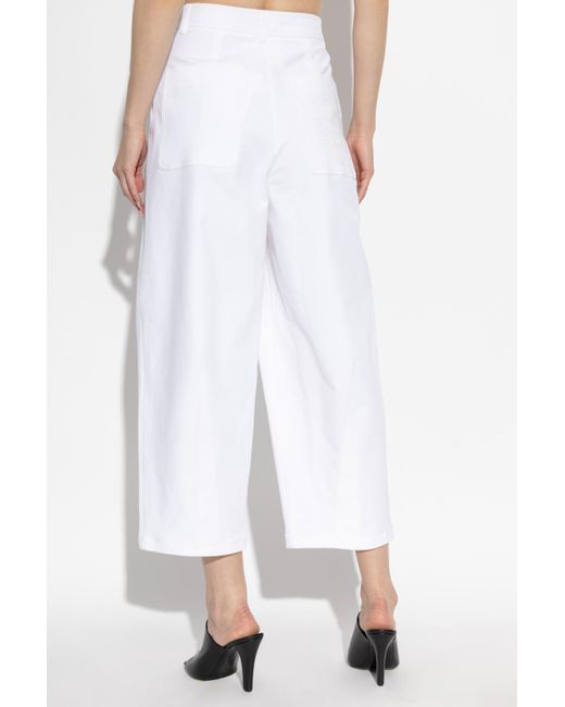 Max Mara White Trousers Mina