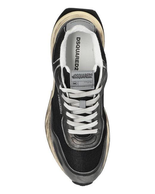 DSquared² Black "Sprinter" Sports Shoes for men