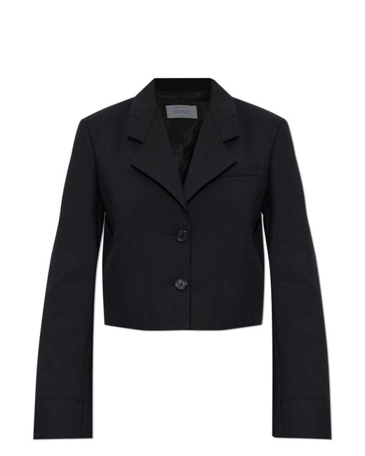 Off-White c/o Virgil Abloh Blue Short Blazer