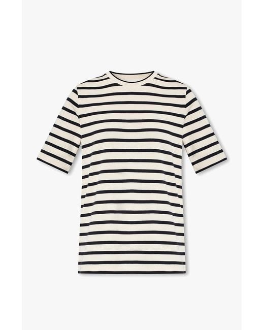 Jil Sander Natural Striped T-Shirt