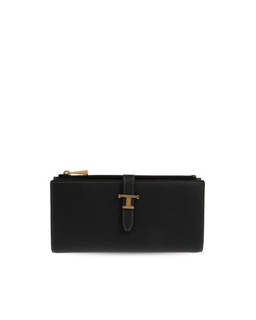 Tod's Black Leather Wallet