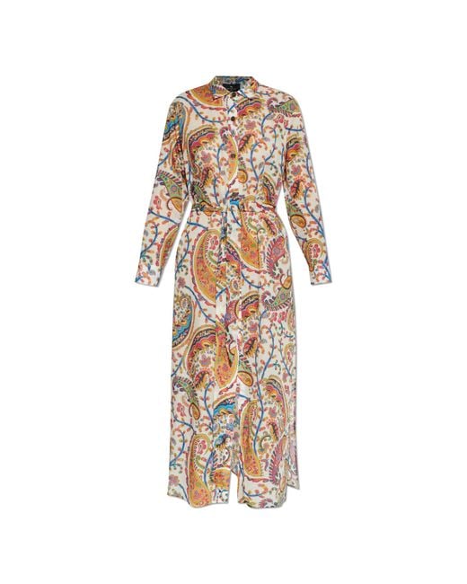 Etro White Patterned Dress