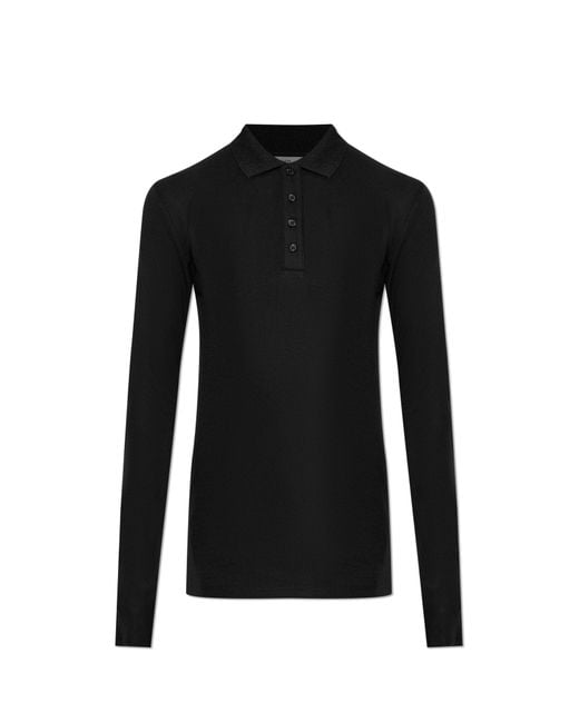 Entire studios Black Long-Sleeve Polo