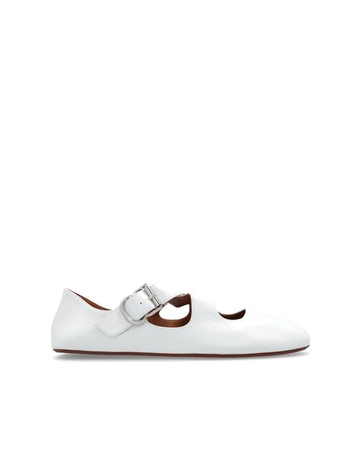 Alaïa White Ballerinas Criss
