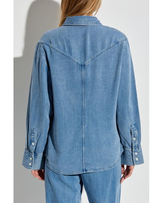 Samsøe & Samsøe Blue Shirt 'Samos'