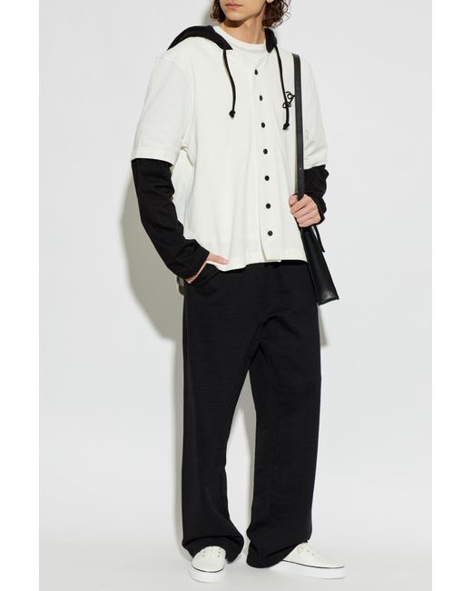 Jacquemus White Sweatshirt 'Letro' for men