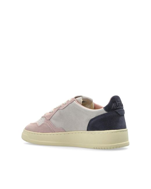 Autry Pink "Medalist Low" Sports Shoes