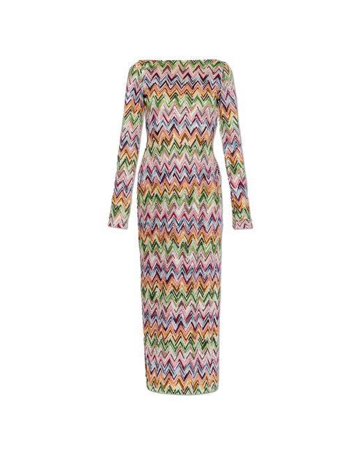Missoni White Long Sleeve Dress