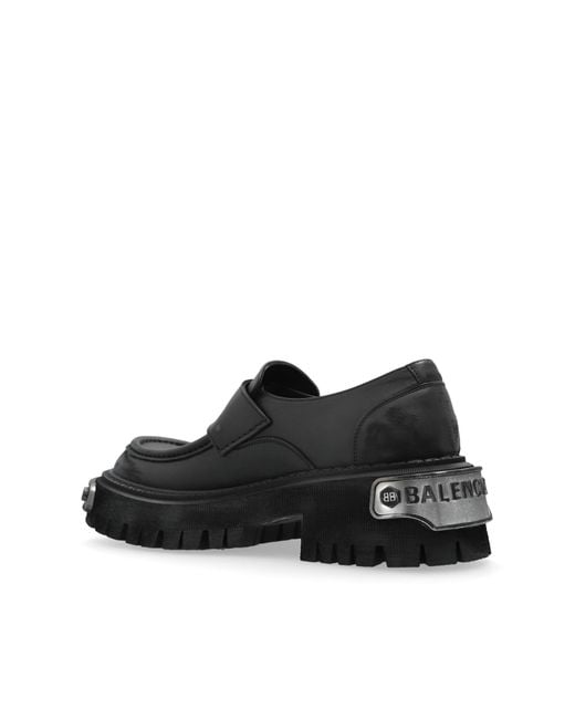 Balenciaga Black "Tractor" Loafers