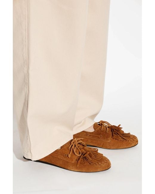 Isabel Marant Brown Suede Shoes "Fersi"