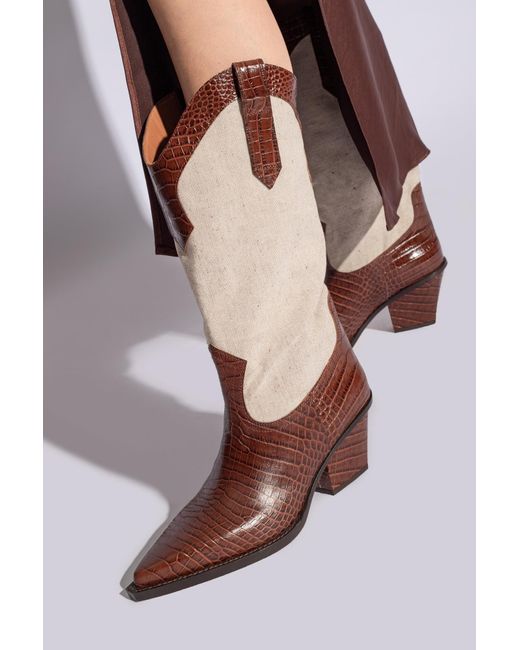 Paris Texas Brown ‘Rosario’ Cowboy Boots