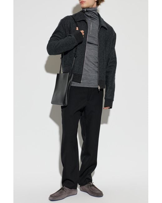 Jil Sander Black Jacket With Collar for men