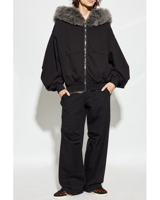 Dolce & Gabbana Black Wide-Leg Sweatpants for men