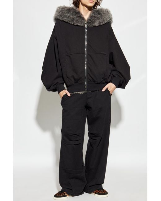 Dolce & Gabbana Black Wide-Leg Sweatpants for men
