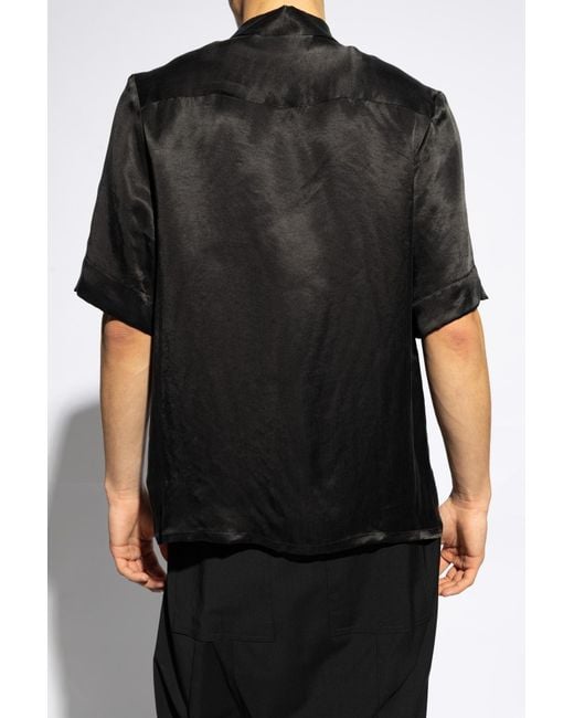 1017 ALYX 9SM Black Shirt With Short Sleeves, for men