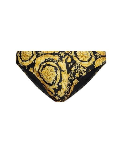 Versace Yellow Swim Briefs for men