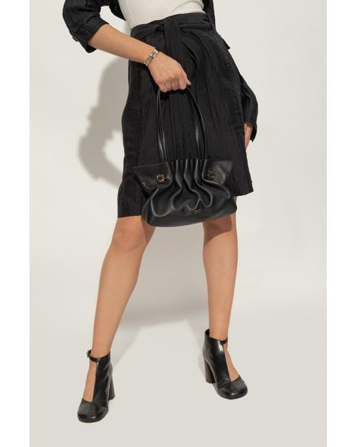 Ferragamo Black Shoulder Bag Pierc Small