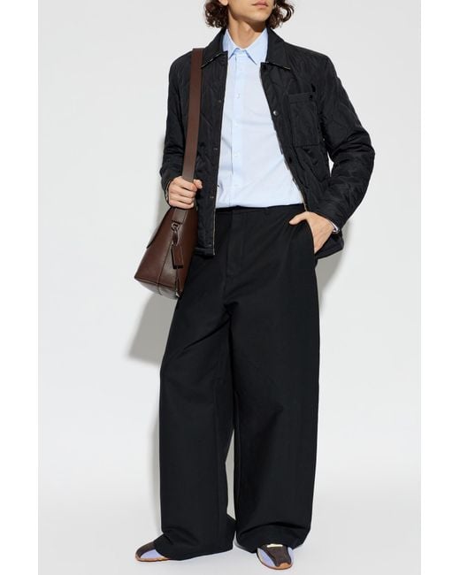 Burberry Black Reversible Jacket "Brighton" for men