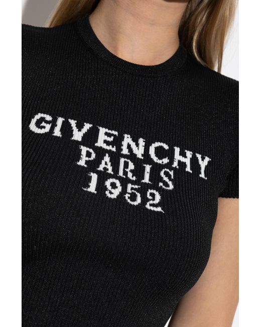Givenchy Black Fitted Cut Top
