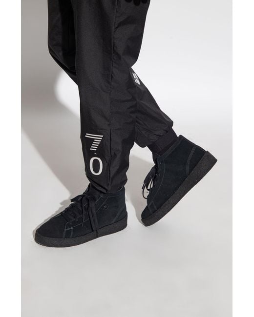 adidas Originals 'stan Smith Crepe Mid' Sneakers in Black for Men | Lyst