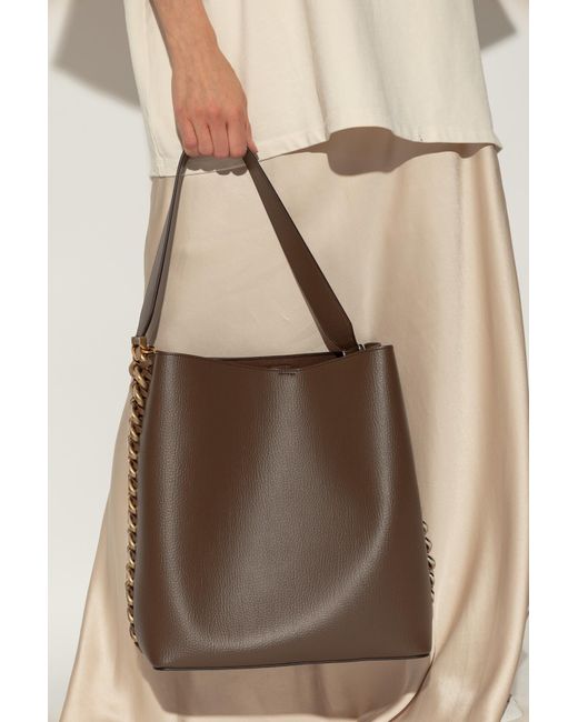 Stella McCartney Brown ‘Frayme’ Bucket-Style Shoulder Bag