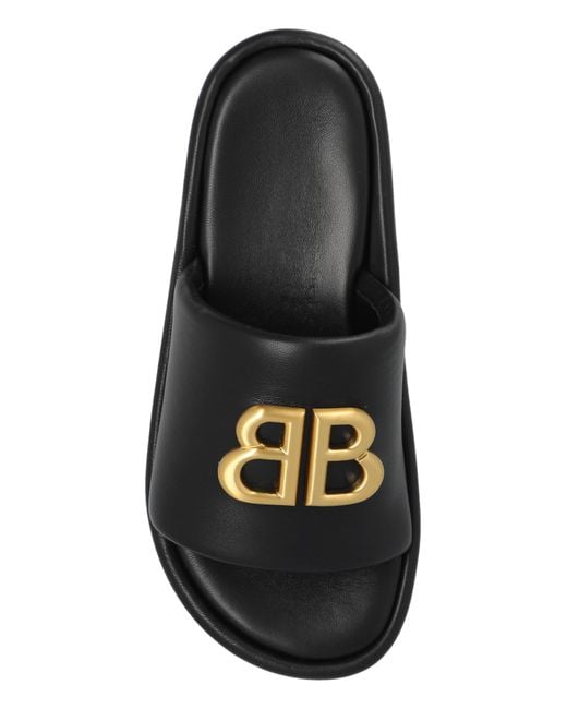 Balenciaga Black 'rise' Slides,
