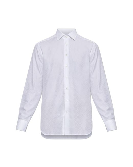 Etro Black Patterned Shirt for men